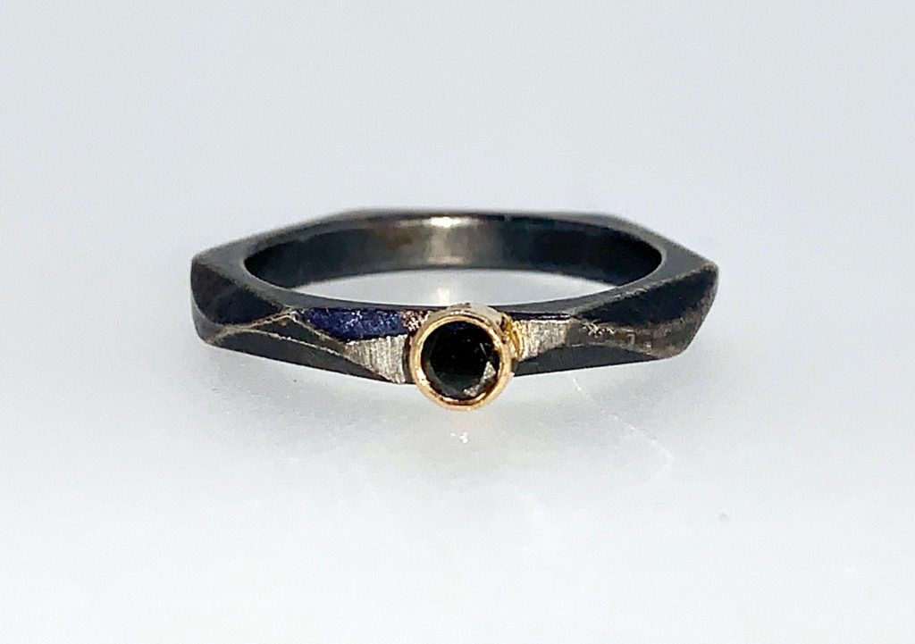Black Diamond stacking ring