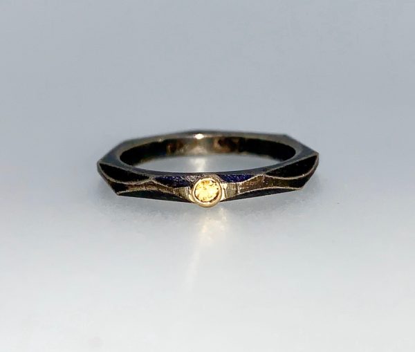 Yellow Sapphire Stacking Ring