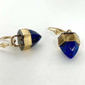 Lapis Lazuli and 22k gold Earrings