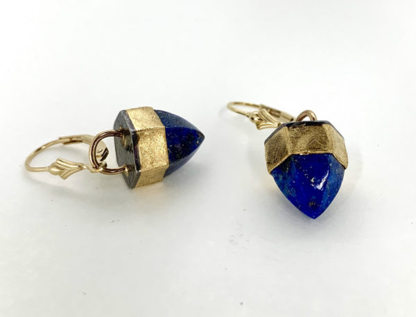 Lapis Lazuli and 22k gold Earrings