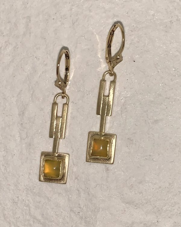 California Golden Opal Earrings