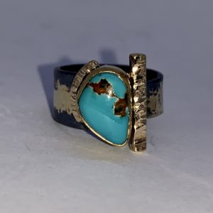 Dyer Blue turquoise ring