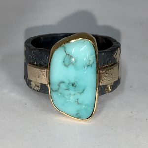 Red Mountain Turquoise ring, size 10.5 